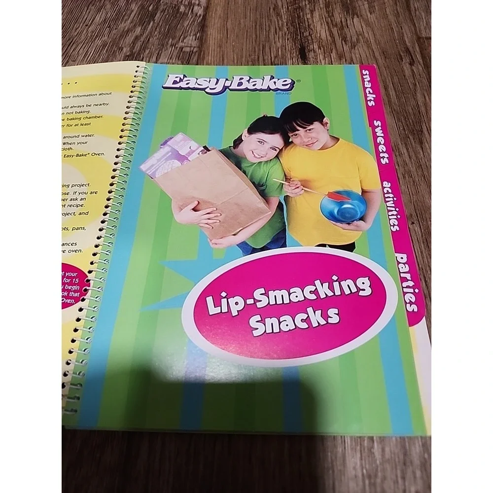 Easy Bake Oven Cookbook Kids Easy-Bake Recipes The Official Spiral Vintage 1990s